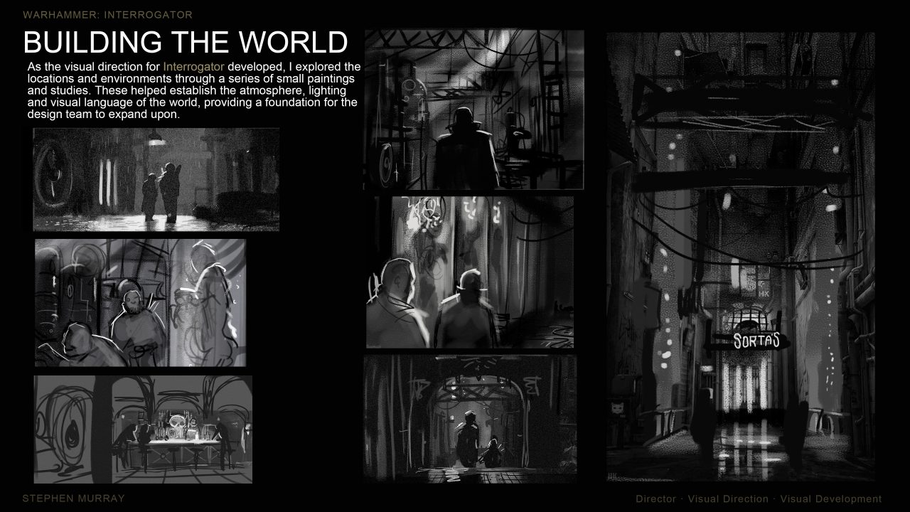 WARHAMMER 40,000 INTERROGATOR portfolio page
