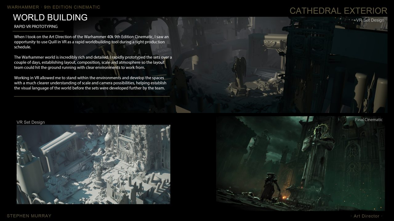 WARHAMMER 40,000 9TH EDITION CINEMATIC portfolio page