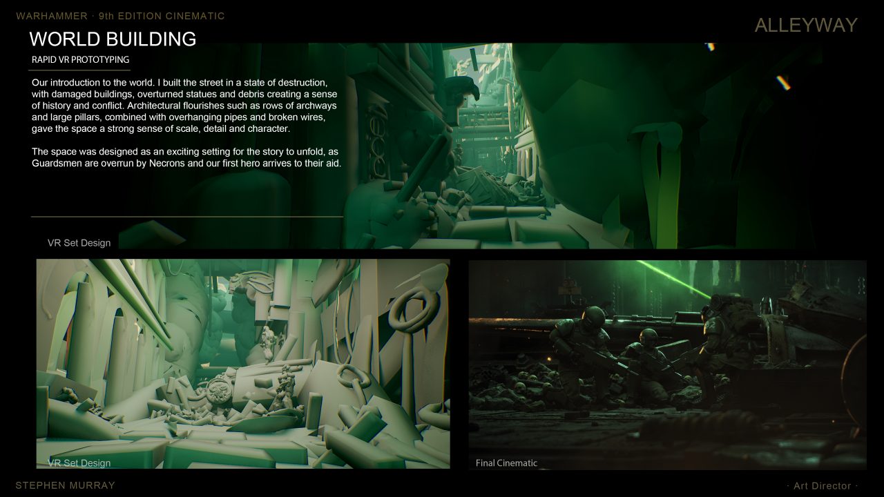 WARHAMMER 40,000 9TH EDITION CINEMATIC portfolio page