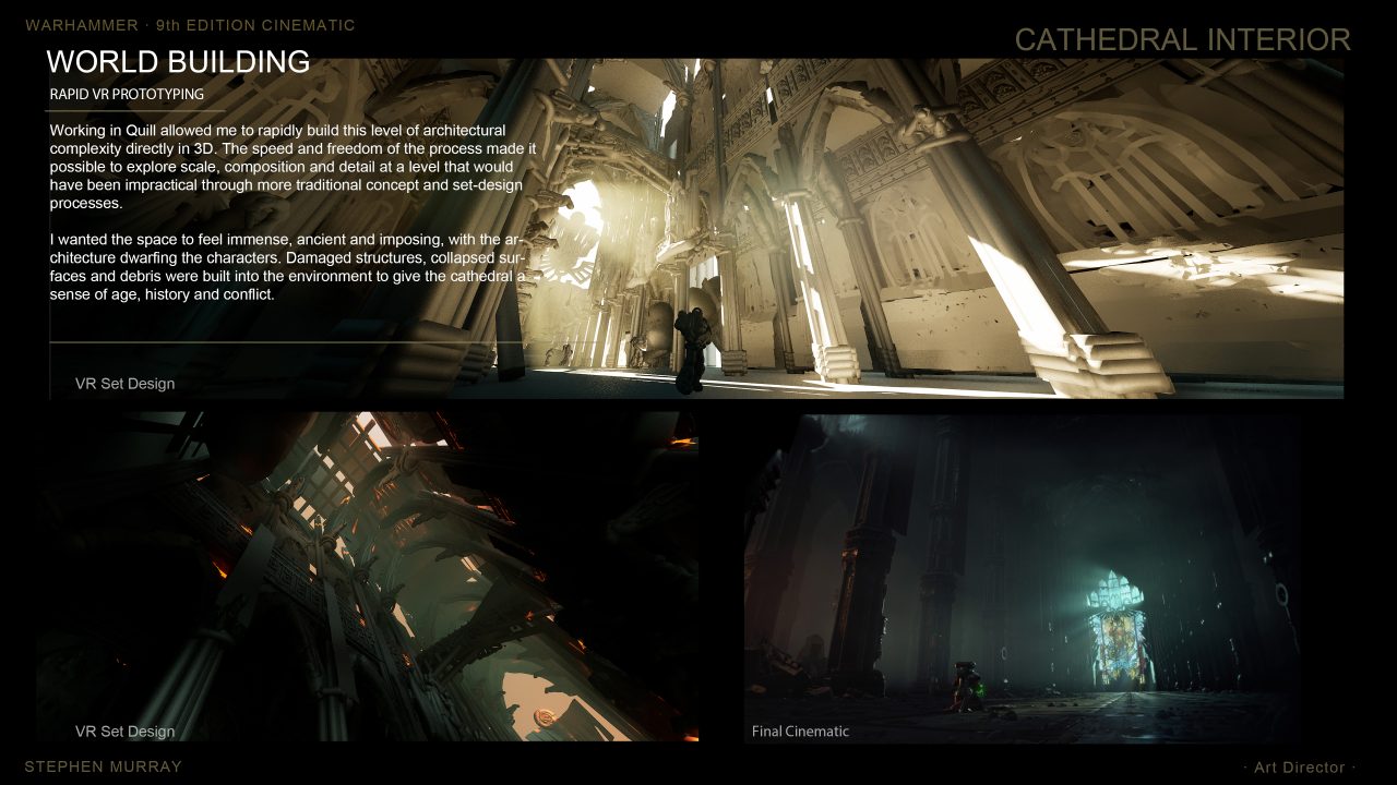 WARHAMMER 40,000 9TH EDITION CINEMATIC portfolio page