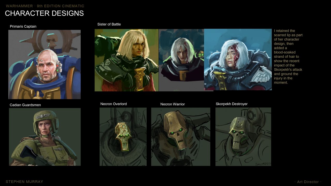 WARHAMMER 40,000 9TH EDITION CINEMATIC portfolio page