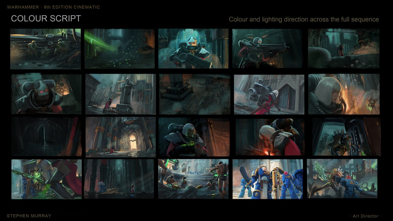 WARHAMMER 40,000 9TH EDITION CINEMATIC portfolio page